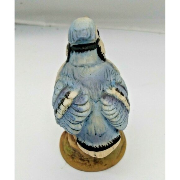 ANDREA SADEK Blue Jay figurine porcelain with Glass Eyes - Blue Jay #6350 - Picture 4 of 11